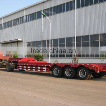 40 ton three axles Lowbed Semi-trailer for carrier heavy equipments and construction machinery