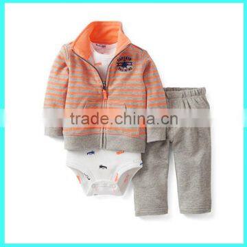 Brand new outfit baby boy clothes 100% cotton kids clothes baby clothing set 3pcs