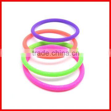 2015 New lovely kids colorful silicone elastic hair bands