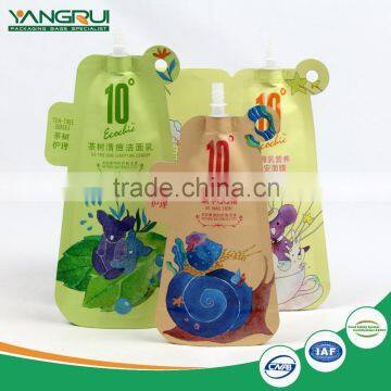 hot sale laminated plastic spout bag drink pouches