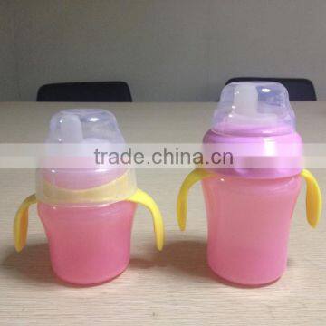 BPA Free Baby Learning Cup With Handle Baby Training Water Drinking Bottle bpa free baby plastic drinking water bottle