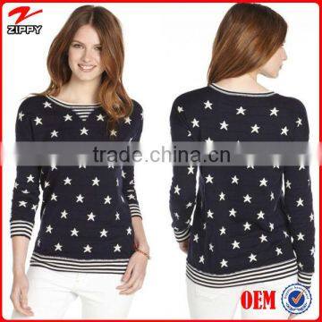 Ladies Autumn Cashmere Sweater Cotton Pullover Sweater