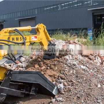 mini mining crawler mucking backhoe loader