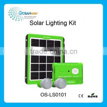 2016 New items 5W portable solar lignting kit for home use