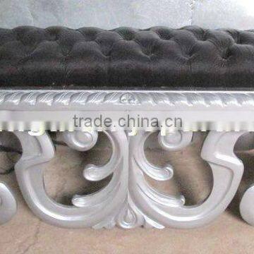 French Style Bed Set Stool Furniture - Indoor Wood Furniture Design - Indonesia