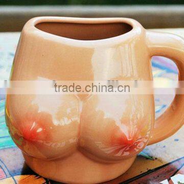 ceramic funny shape mug customize breast lady sexy mug