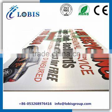 Factory Price Durable Strong Coroplast Corflute Outdoor Sign Board Material