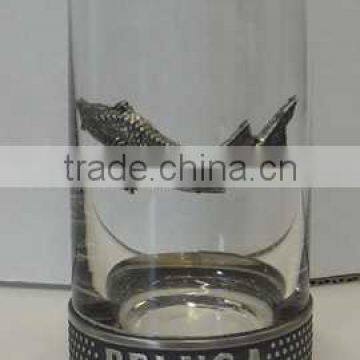 Beluga glass cup,Beluga fish ,tin fish