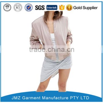 OEM high quality Satin Bomber Jacket