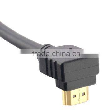 High Speed 3D and 1080P Right Angle HDMI Cable 1.4v with Ethernet