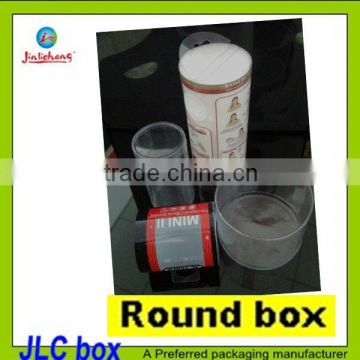 offset printing round box , round tube,plastic cylinder,