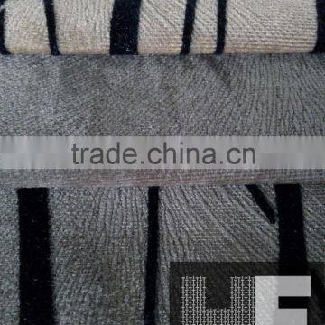 ZJHF-E15 100% Polyester Super Soft Burntout Flocking Fabric for Upholstery Fabric photo-4