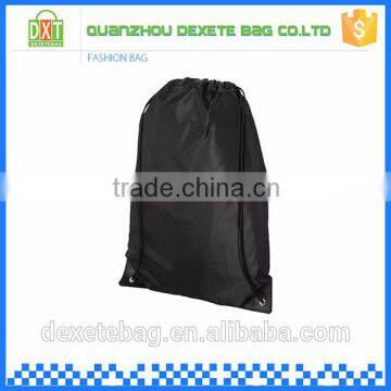Custom Rock Faith Wholesale Promotional Cheap Polyester Black Small Drawstring Bag