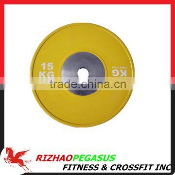 CTC(Yellow)Crossfit Competition Rubber Bumper Plate