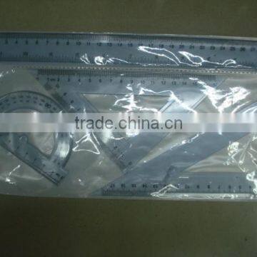 plastic ruler set with bag packing