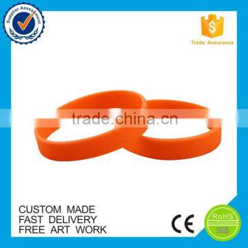 Customized candy color cheap silicone blank wristband