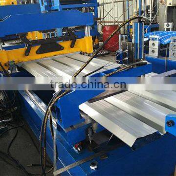 Round Metal Sheet Roof Roller Roof Sheet Crimped Tile Making Machine , Metal Roof Panel Bend Machine photo-3