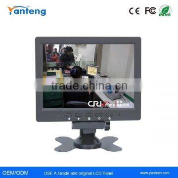 LED backlight 7inch LCD CCTV monitor with PC BNC AV interface for bus and car