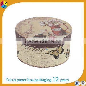 Rigid Round Packaging for Vintage Hat Boxes With Lids photo-3