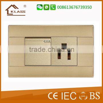 1 gang 3pin socket Energy Saving Outlets Switched Socket