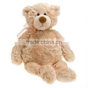 25cm lovely plush soft teddy bear with ribbion