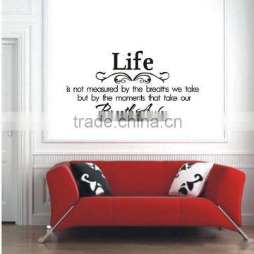 Black DIY word wall stickers