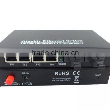 2SFP Ports & 4 RJ45 Ports Fiber Optic Media Converter , 10/100/1000Base Fiber Optic Transceiver photo-4