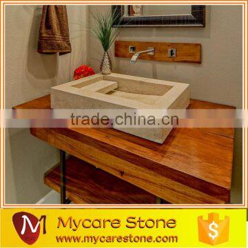 Natural River Stone Vessel Sink photo-4