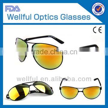 2014 new fashion colorful classic pilot sunglasses