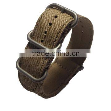 3 4 5 Rings Zulu Custom ODM OEM Canvas Fabric Watch Strap