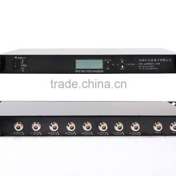 Dual antennas input gain control 8 way GPS splitter