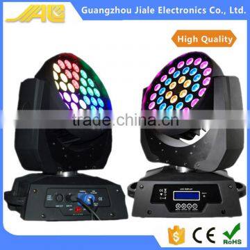 rgbw zoom 36x10w 4in1 led moving head wash light IP20 led zoom moving head light