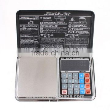 New Style Multi-Functional 6 in 1 Pocket Digital Scale 0.01/500gl