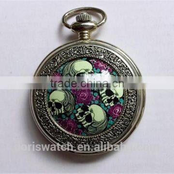 Chain Cheap Japan Movt Quartz Style Antique Western Pocket Watch