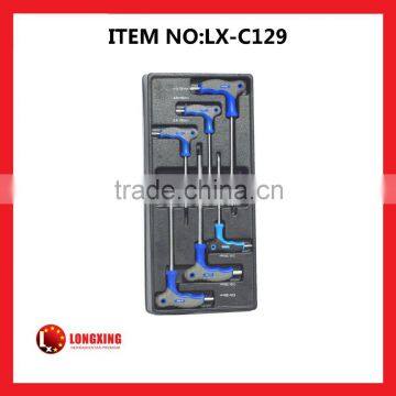 factory supply 6pcs t-handle double head wrench set