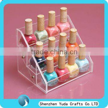 China supplier custom opi nail polish display rack, acrylic cosmetic nail polish display stand