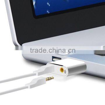 External USB2.0 to 3D Virtual Audio Suond Card Aadapter 7.1 CH With 3.5mm Stereo Headphone/Speaker and Mono Microphone Jacs photo-4