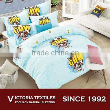 Sweet Home Running Cow Double Size Bed Quilt Doona Duvet Cover With Pillowcases Set New 100% Cotton