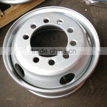 19.5x6.75 10H tubeless steel wheel