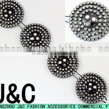New Fashion Round Rhinestone Trimming