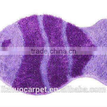 high quality 3d fish shaggy anti slip rugs outdoor mat bedroom mat