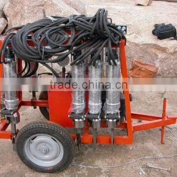 Hydraulic stone splitter machine