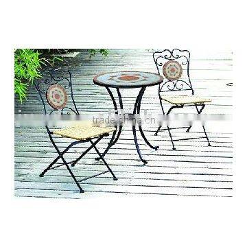 iron folded outdoor bistro table and chair furniture