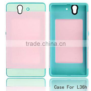 odm pc tpu cell phone case shell for Sony L36H