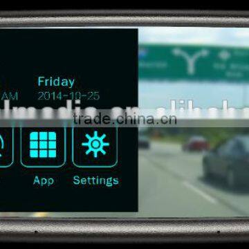 Gps Navigation Car Interoir Rearview Mirror; Dvr Recording; Bluetooth; Google Map;wireless Camera photo-2