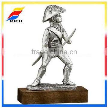 army statue pewter alloy troops figurine collectible