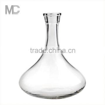 Wholesale Hand Blown Clear Single Glass Wine Decanters