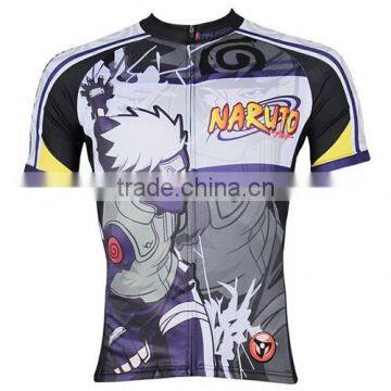 cheap China custom wholesale comic cycling clothing winter warm Naruto custom cycling Jersey 2014