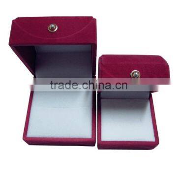 Fashion wedding jewelry box double ring box accept custom logo printed