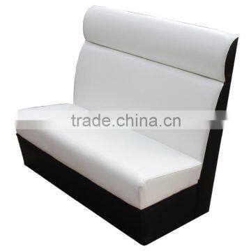 Modern Restaurant Cafe Leather Booths Wooden Base Seating for Sale photo-2